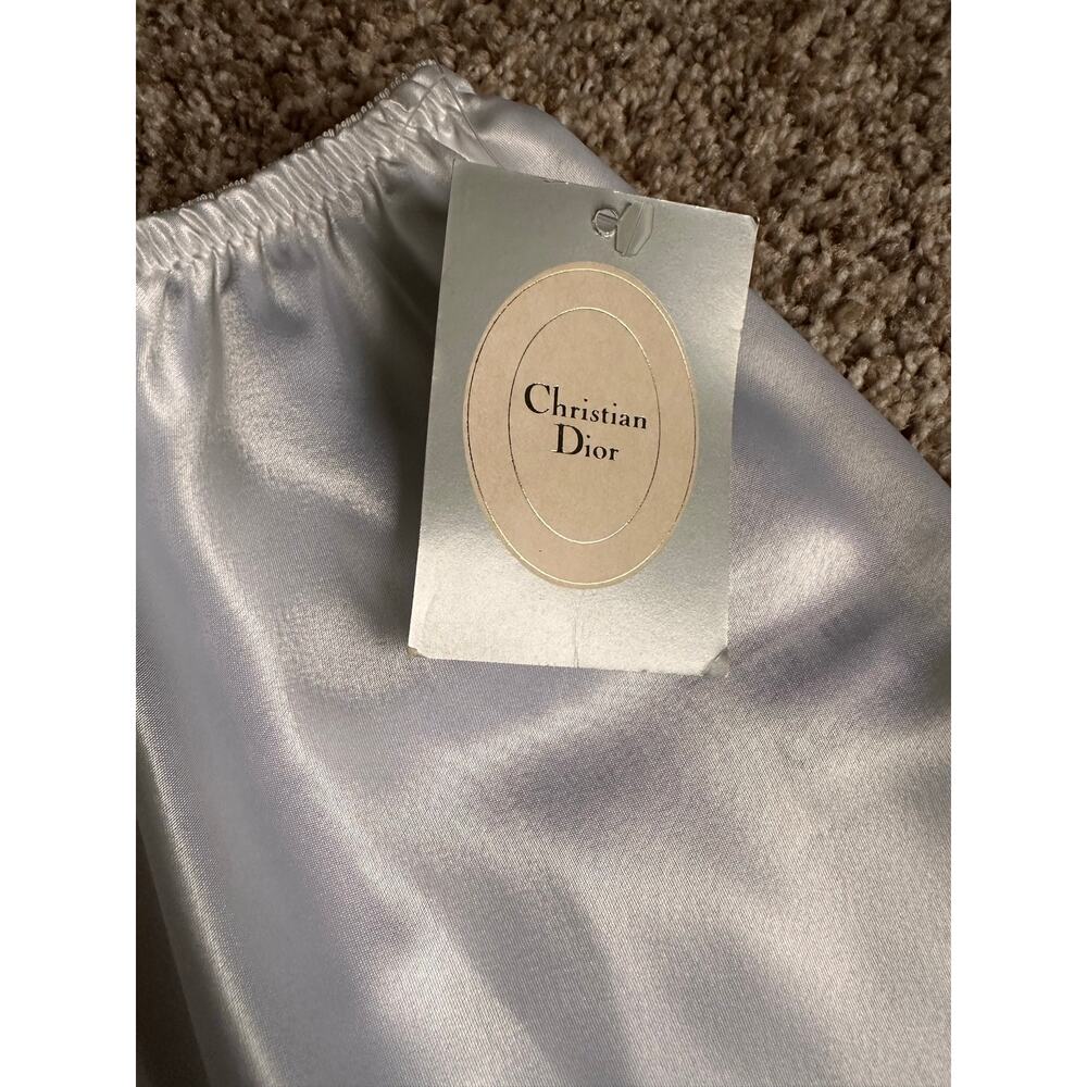 Beautiful Vtg Christian Dior Laced Hem Half Slip CD Embroidered UNWORN w/TAG! - Picture 5 of 7